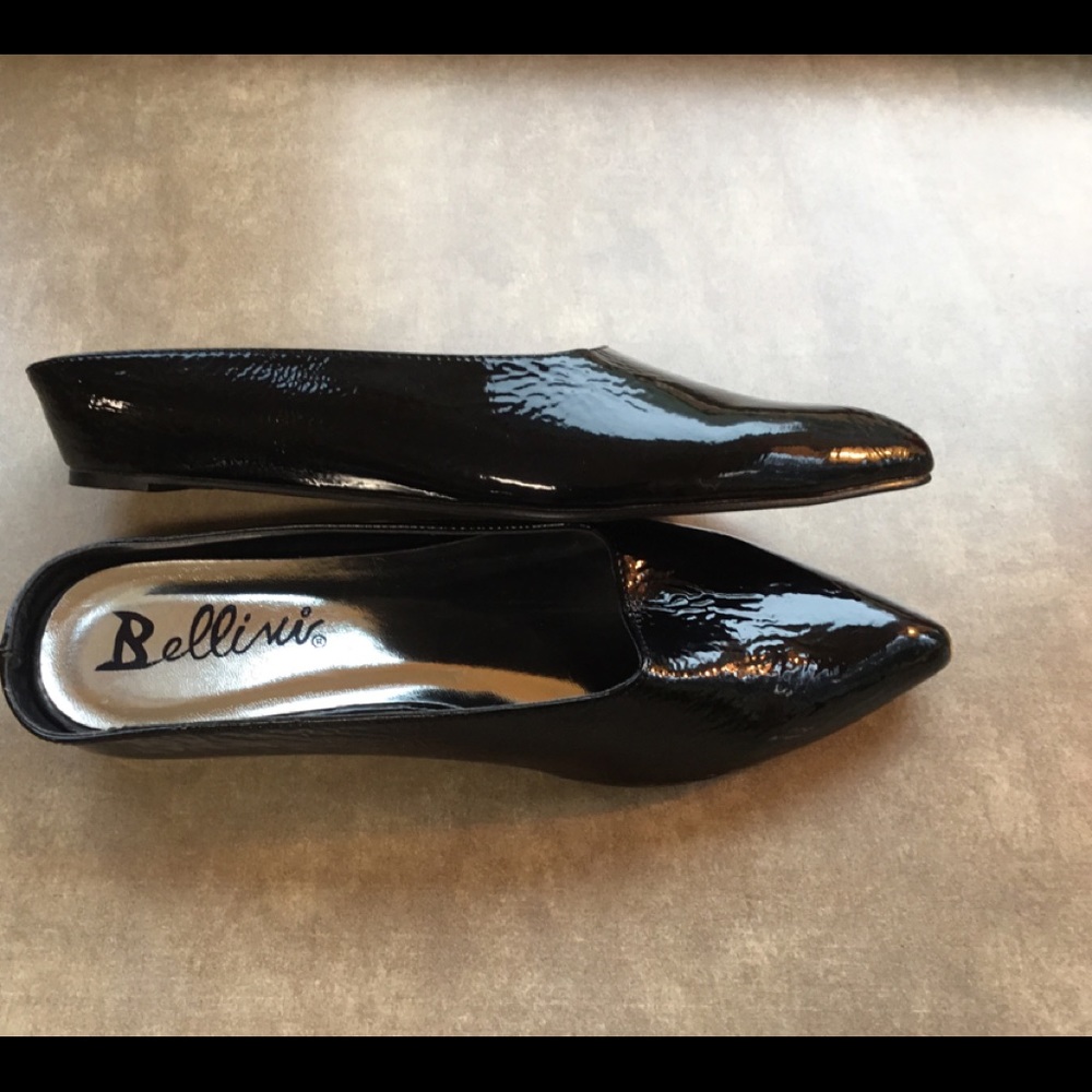 Black patent leather
